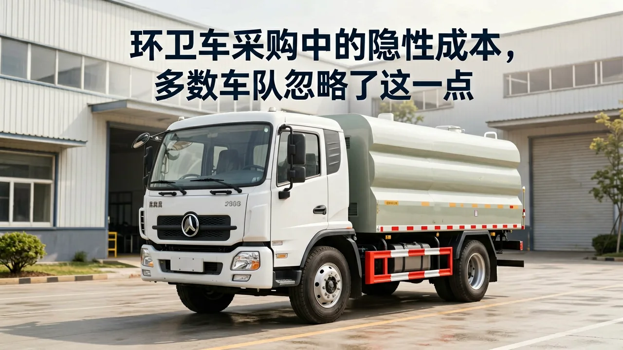 环卫车采购中的隐性成本,多数车队忽略了这一点